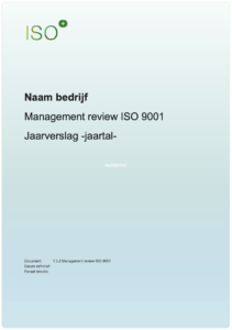 Plaatje Management review iso 9001 2024